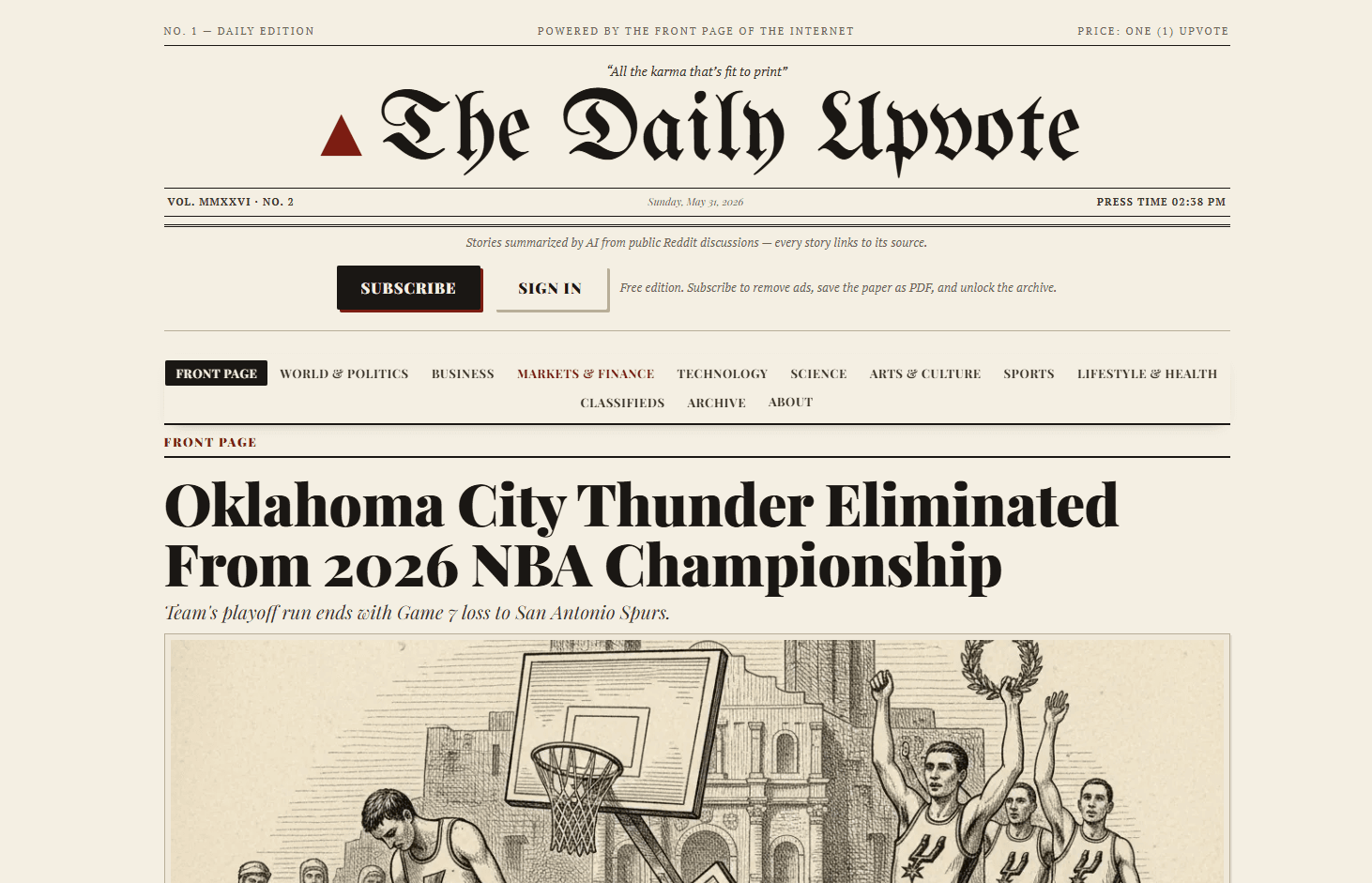 The Daily Upvote preview